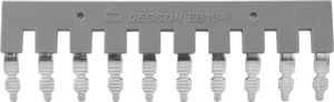 Degson Mostek wtykowy 10-torowy EB 10-6 do złączek szynowych PC4 DGN 3503 1