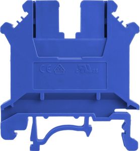 Degson Złączka szynowa przelotowa niebieska śrubowa 6mm2 1P VDE UL 5729 1