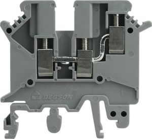 Degson Złączka szynowa szara śrubowa 2,5mm2 3-przewodowa 1P UL 3459 1