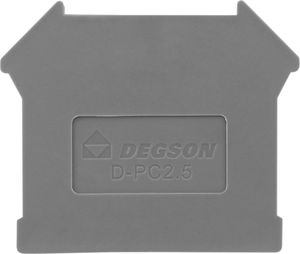 Degson Płytka końcowa do złączki szynowej 2,5mm2 PC2,5 DGN 3565 1