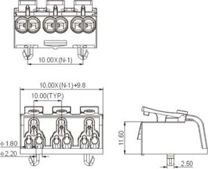 Degson Kostka Elektryczna z Dźwignią Szybkozłączka 5x0.75-2.5mm2 450V VDE DGN 3787 5