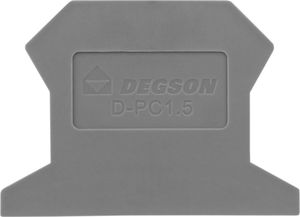 Degson Płytka końcowa do złączki szynowej 1,5mm2 PC1,5 DGN 3558 1