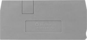 Degson Płytka końcowa do złączki szynowej 2.5mm2 DS2.5-TW DGN 4098 1