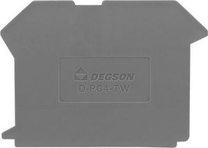 Degson Płytka końcowa do złączki szynowej 4mm2 PC4-TW DGN 3589 1