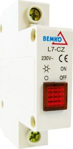 Bemko Kontrolka sygnalizacyjna 1-fazowa czerwona Wskaźnik obecności fazy lampka A15-L7-CZ Bemko 2013 1