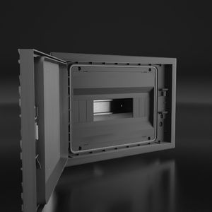 Marlanvil Rozdzielnica podtynkowa IP65 12 modułowa Ryflowane stalowe drzwi 990.12.W M-L 0098 2