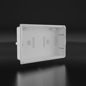 Marlanvil Rozdzielnica podtynkowa IP65 12 modułowa Ryflowane stalowe drzwi 990.12.W M-L 0098 3