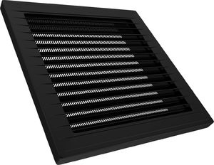 airRoxy Kratka wentylacyjna skośna z siatką 14x14 czarna/grafit AirRoxy 0945 2