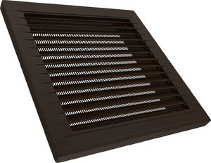 airRoxy Kratka wentylacyjna skośna z siatką 14x14 brąz AirRoxy 0921 2