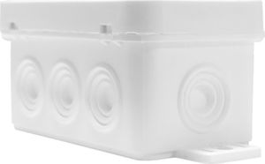 ViPlast 038-01 Puszka natynkowa 8-wlotowa wym/zew 80x45x41 mm IP54 biała 2643 2