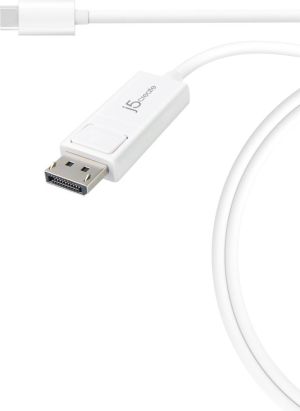 Kabel USB j5create USB-C DisplayPort, 1.2m, Biały (JCA141) 1