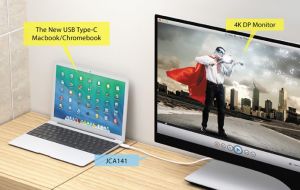 Kabel USB j5create USB-C DisplayPort, 1.2m, Biały (JCA141) 6