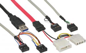InLine Panel przedni USB 2.0 + USB 3.0 + eSATA + czytnik kart + audio (33394G) 2