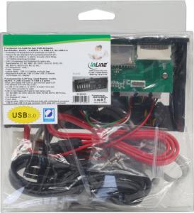 InLine Panel przedni USB 2.0 + USB 3.0 + eSATA + czytnik kart + audio (33394G) 3