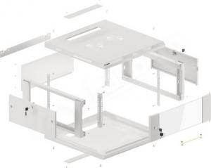 Szafa Lanberg Wisząca 19" 4U (WF01-6604-10S) 6