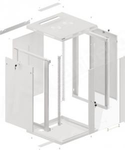 Szafa Lanberg Wisząca 19" 18U (WF01-6618-10S) 3