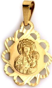 Lovrin Złoty medalik z koronką 585 Matka Boska Częstochowska 1