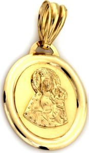 Lovrin Złoty medalik 585 zdobiona Matka Boska Częstochowska 1
