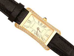 Zegarek Lovrin ZŁOTY ZEGAREK 11g DAMSKI 585 CZARNY SKÓRZANY PASEK 2