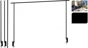 Mondex Stelaż do oświetlenia nad stół metalowy czarny 135-250cm 1