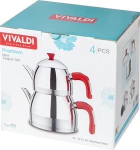 Gorgel Czajnik podwójny do parzenia tureckiej herbaty PREMIUM różowy 1,5 L 5