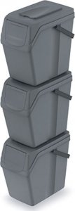 Kosz na śmieci Prosperplast Sortibox do segregacji 3 x 25L szary (ISWB25S3-405U) 1