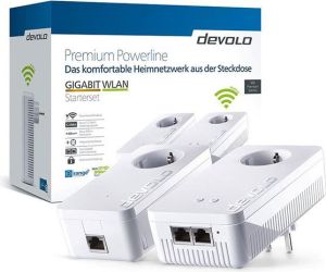 Adapter powerline Devolo Premium Powerline WLAN Starterset 1200+ AC Wifi - (9621) 1
