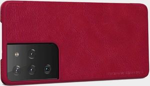 Nillkin Etui Nillkin QIN do Samsung Galaxy S21 Ultra (Czerwone) uniwersalny 11