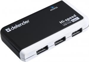 HUB USB Defender Quadro Infix 4x USB-A 2.0 (83504) 2