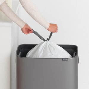Kosz na śmieci Brabantia do segregacji na przycisk brązowy 7