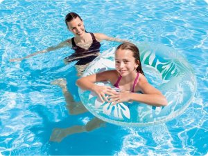 Intex Kółko do pływania średnica 91 cm 3 kolory INTEX 59251 pomarańczowy 7