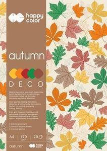 Happy Color Blok Happy Color Deco Autumn A4 5 kolorów 20 arkuszy 170g jesienny 1