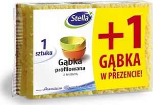 Stella Gąbka profilowana STELLA, z miedzią, 1 szt. + 1 gratis, mix 1