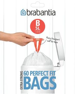 Brabantia Worki na śmieci 5l rozmiar B 60szt. 348969 2