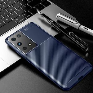 Etui SAMSUNG GALAXY S21 ULTRA Pancerne Shockproof Carbon Fiber niebieskie 4