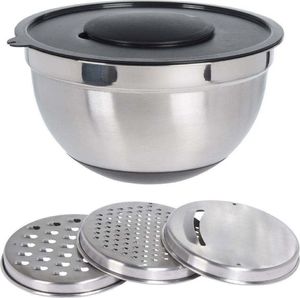 Excellent Houseware Tarka KUCHENNA 3 sztuki z miską 26 cm + pokrywka 4,5L 2