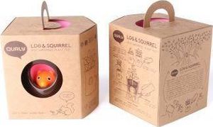Qualy Doniczka z systemem nawadniającym Log&Squirrel biało-różowa 10075-WH-PK 6