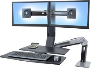 Ergotron Uchwyt biurkowy na 2 monitory do 24" WorkFit-A II (24-316-026) 1