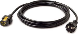 Kabel zasilający APC CEE7/7 - C19 3.0m (AP8755) 1