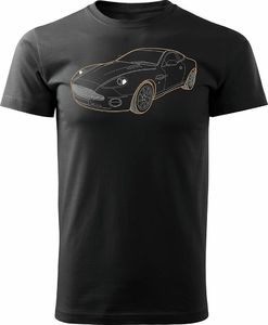Topslang Koszulka motoryzacyjna z Aston Martin Vanquish DB9 męska czarna REGULAR S 1