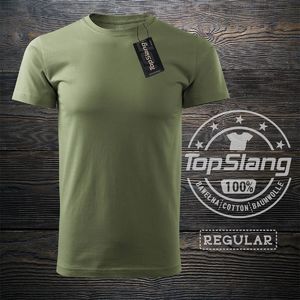 Topslang Topslang koszulka wojskowa zielona khaki męska bawełniana t-shirt męski zielony REGULAR M 1