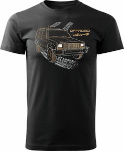 Topslang Koszulka z samochodem Jeep Grand Cherokee męska czarna REGULAR XXL 1