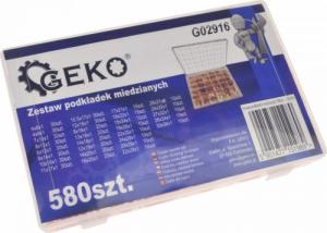 Geko ZESTAW PODKŁADEK MIEDZIANYCH 580SZT.(20) G02916 GEKO 4