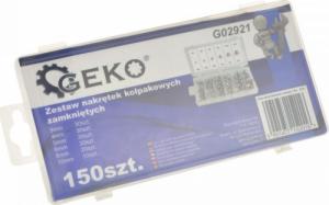 Geko ZESTAW NAKRĘTEK KOŁPAKOWYCH ZAMKNIĘTYCH 150SZT.(20) G02921 GEKO 4
