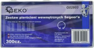 Geko ZESTAW PIERŚCIENI WEWNĘTRZNYCH SEEGER'A 300SZT(20) G02803 GEKO 4