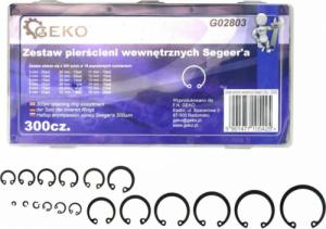 Geko ZESTAW PIERŚCIENI WEWNĘTRZNYCH SEEGER'A 300SZT(20) G02803 GEKO 5