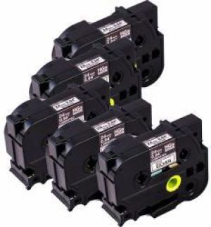 Brother HGEM951V5 5x 24mmx8m Czarna na srebrnym tle (HGEM951V5) 4