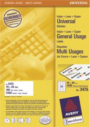 Avery Zweckform Etykiety 70x36mm - (3475) 2