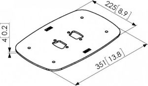 Vogels Płyta podłogowa PFF 7060 black 5