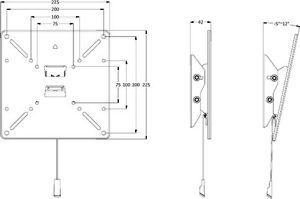 MultiBrackets Uchwyt ścienny M VESA 15'' - 40'' 7